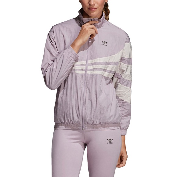 adidas track top purple